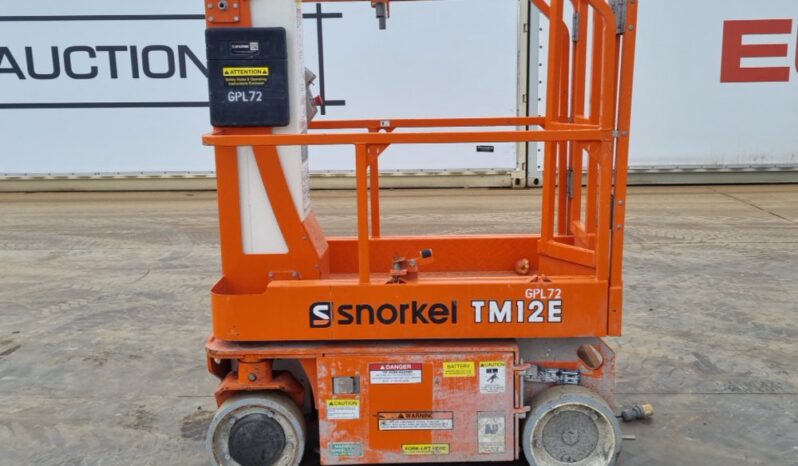 2020 Snorkel TM12E Manlifts For Auction: Leeds, UK – 30th April, 1st, 2nd & 3rd May 25 full
