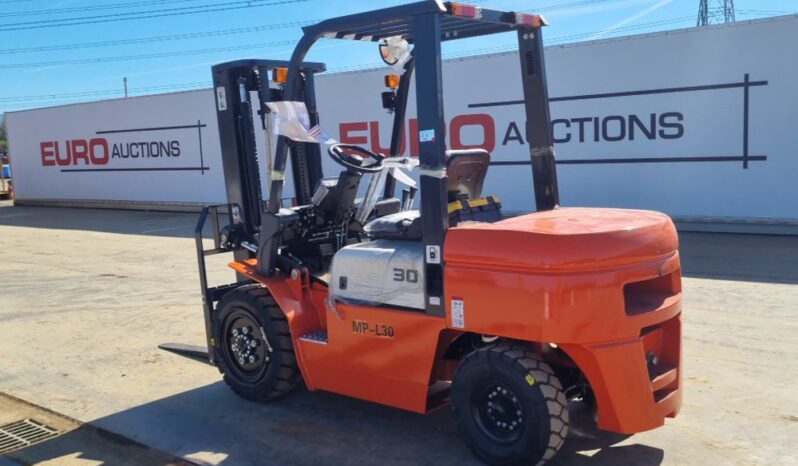 Unused 2025 Machpro MP-L30 Forklifts For Auction: Leeds, UK – 30th April, 1st, 2nd & 3rd May 25 full