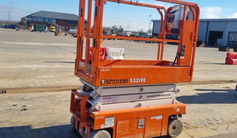 2019 Snorkel S3219E Manlifts For Auction: Leeds, UK – 30th April, 1st, 2nd & 3rd May 25 full