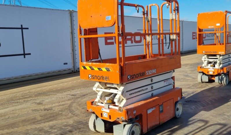 2019 Snorkel S3219E Manlifts For Auction: Leeds, UK – 30th April, 1st, 2nd & 3rd May 25