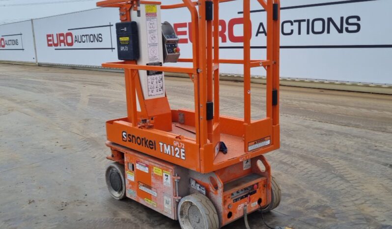 2020 Snorkel TM12E Manlifts For Auction: Leeds, UK – 30th April, 1st, 2nd & 3rd May 25 full