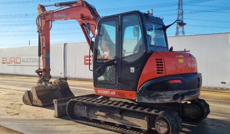 2019 Kubota KX080-4A 6 Ton+ Excavators For Auction: Leeds, UK – 30th April, 1st, 2nd & 3rd May 25 full