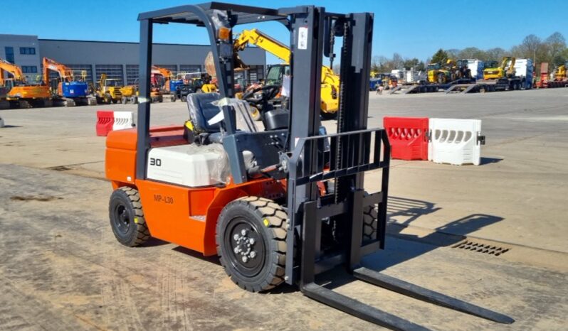 Unused 2025 Machpro MP-L30 Forklifts For Auction: Leeds, UK – 30th April, 1st, 2nd & 3rd May 25 full
