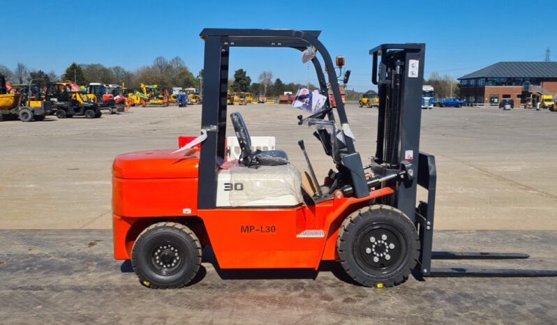 Unused 2025 Machpro MP-L30 Forklifts For Auction: Leeds, UK – 30th April, 1st, 2nd & 3rd May 25 full