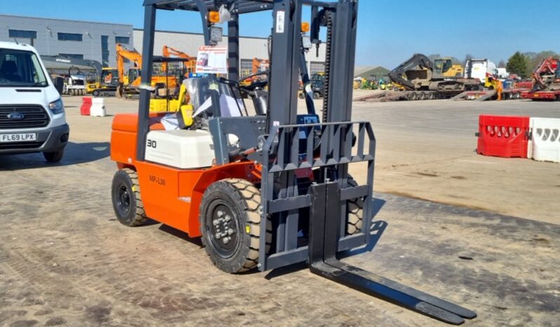 Unused 2025 Machpro MP-L30 Forklifts For Auction: Leeds, UK – 30th April, 1st, 2nd & 3rd May 25 full