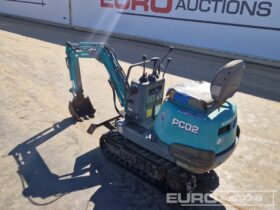 Komatsu PC02-1A Micro Excavators For Auction: Leeds, UK – 30th April, 1st, 2nd & 3rd May 25 full
