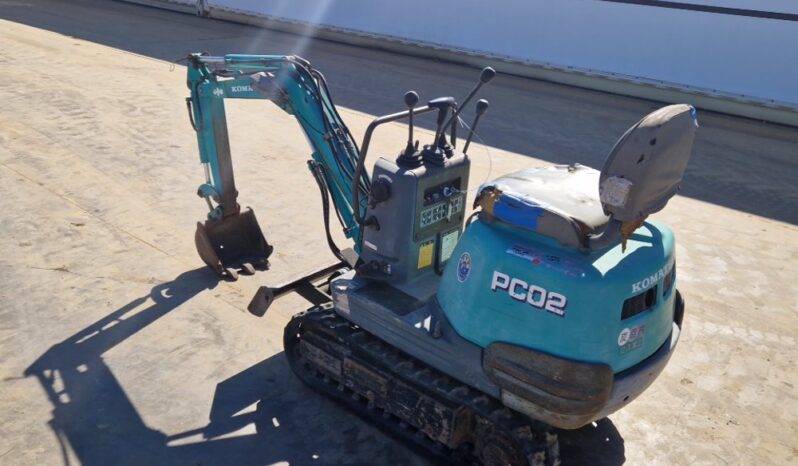 Komatsu PC02-1A Micro Excavators For Auction: Leeds, UK – 30th April, 1st, 2nd & 3rd May 25 full