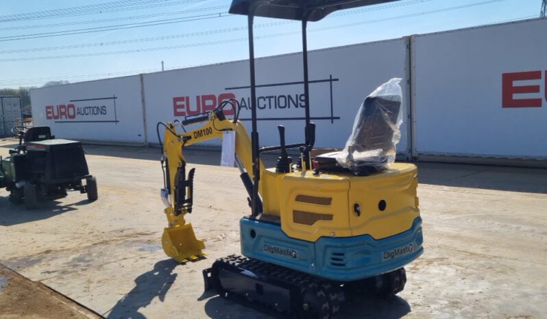 Unused 2025 DigMaster DM100 Micro Excavators For Auction: Leeds, UK – 30th April, 1st, 2nd & 3rd May 25 full