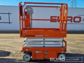 2019 Snorkel S3219E Manlifts For Auction: Leeds, UK – 30th April, 1st, 2nd & 3rd May 25 full