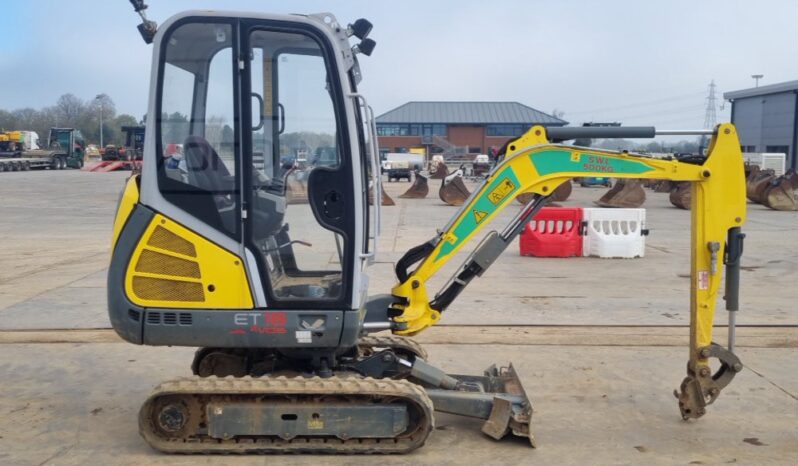 2018 Wacker Neuson ET18 Mini Excavators For Auction: Leeds, UK – 30th April, 1st, 2nd & 3rd May 25 full