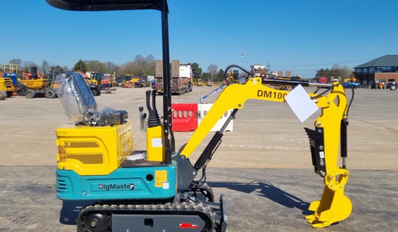 Unused 2025 DigMaster DM100 Micro Excavators For Auction: Leeds, UK – 30th April, 1st, 2nd & 3rd May 25 full