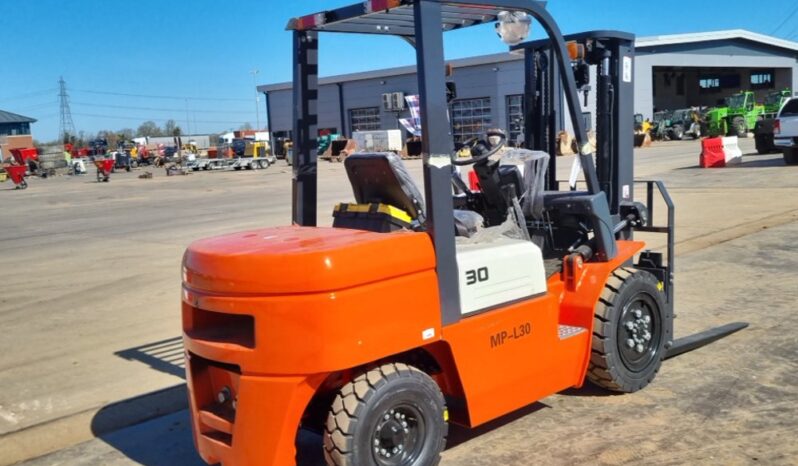 Unused 2025 Machpro MP-L30 Forklifts For Auction: Leeds, UK – 30th April, 1st, 2nd & 3rd May 25 full