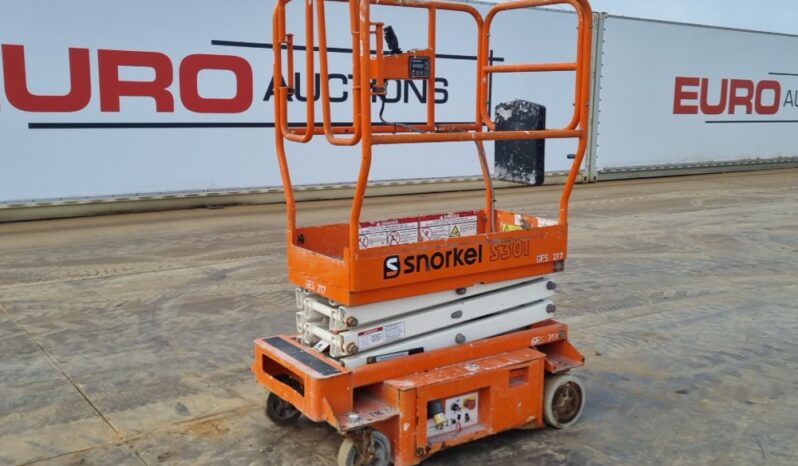 2018 Snorkel S3010E Manlifts For Auction: Leeds, UK – 30th April, 1st, 2nd & 3rd May 25