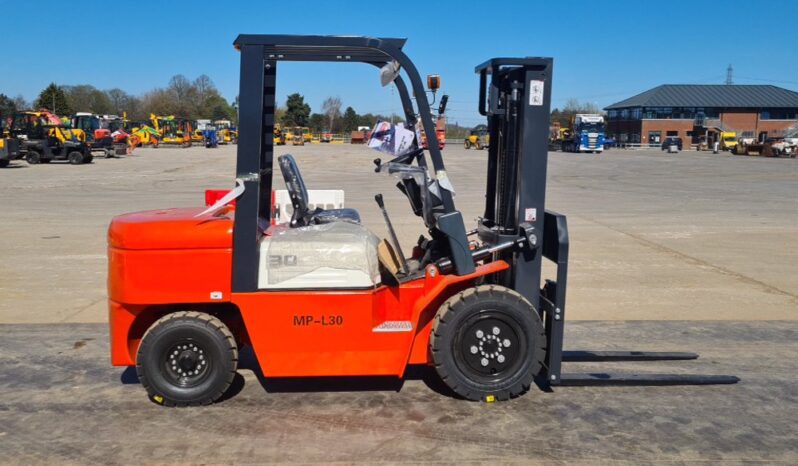 Unused 2025 Machpro MP-L30 Forklifts For Auction: Leeds, UK – 30th April, 1st, 2nd & 3rd May 25 full