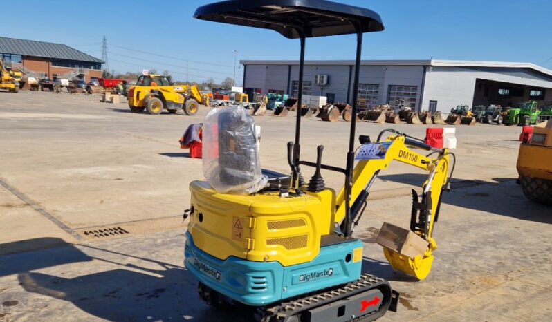 Unused 2024 DigMaster DM100 Micro Excavators For Auction: Leeds, UK – 30th April, 1st, 2nd & 3rd May 25 full