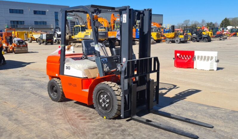 Unused 2025 Machpro MP-L30 Forklifts For Auction: Leeds, UK – 30th April, 1st, 2nd & 3rd May 25 full