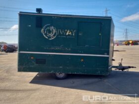 Securi-cabin Single Axle Welfare Unit, Kitchen, W/C, Drying Room, Stephill 6kVA Generator (Cannot Be Reconsigned) Containers For Auction: Leeds, UK – 30th April, 1st, 2nd & 3rd May 25 full