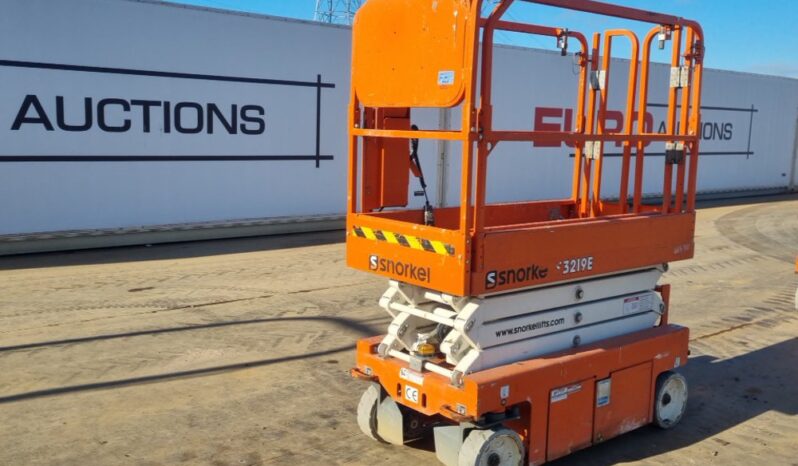 2019 Snorkel S3219E Manlifts For Auction: Leeds, UK – 30th April, 1st, 2nd & 3rd May 25
