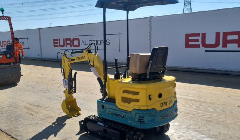 Unused 2025 DigMaster DM100 Micro Excavators For Auction: Leeds, UK – 30th April, 1st, 2nd & 3rd May 25 full