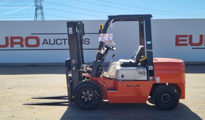 Unused 2025 Machpro MP-L30 Forklifts For Auction: Leeds, UK – 30th April, 1st, 2nd & 3rd May 25 full