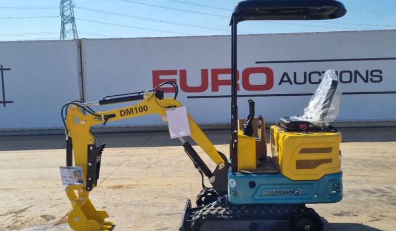 Unused 2025 DigMaster DM100 Micro Excavators For Auction: Leeds, UK – 30th April, 1st, 2nd & 3rd May 25 full