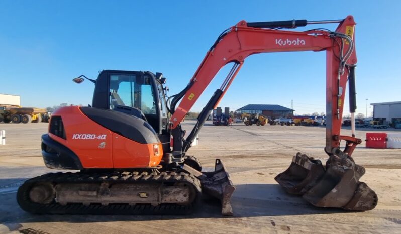2019 Kubota KX080-4A 6 Ton+ Excavators For Auction: Leeds, UK – 30th April, 1st, 2nd & 3rd May 25 full