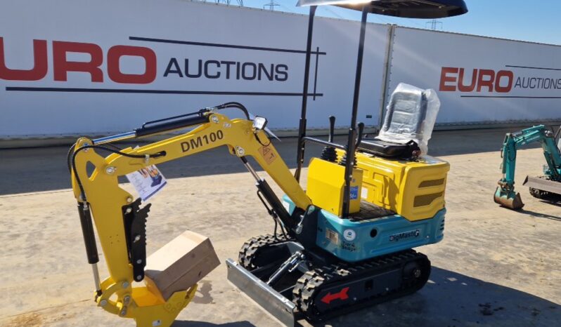 Unused 2024 DigMaster DM100 Micro Excavators For Auction: Leeds, UK – 30th April, 1st, 2nd & 3rd May 25