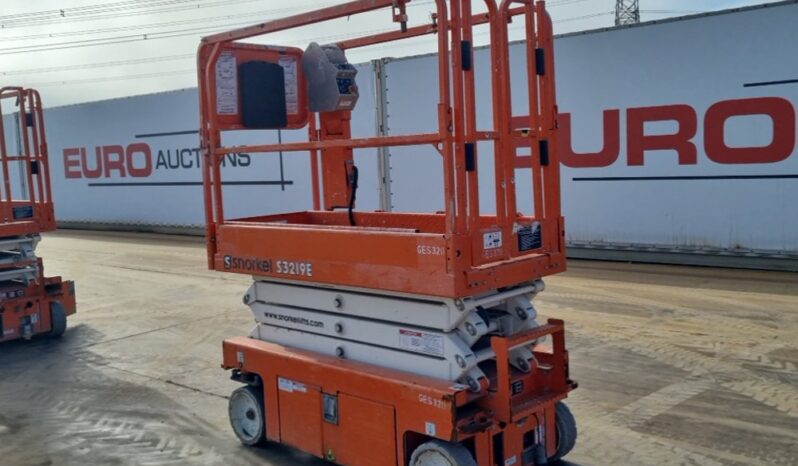 2019 Snorkel S3219E Manlifts For Auction: Leeds, UK – 30th April, 1st, 2nd & 3rd May 25 full