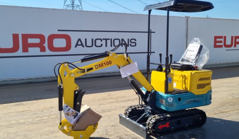 Unused 2025 DigMaster DM100 Micro Excavators For Auction: Leeds, UK – 30th April, 1st, 2nd & 3rd May 25