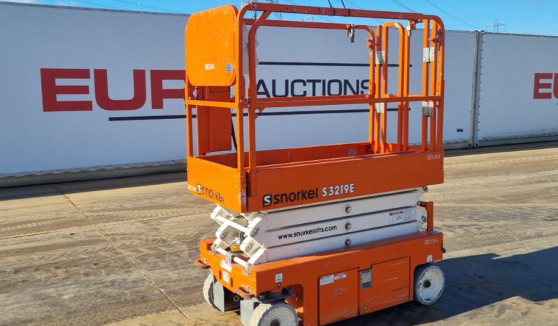 2019 Snorkel S3219E Manlifts For Auction: Leeds, UK – 30th April, 1st, 2nd & 3rd May 25