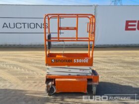 2018 Snorkel S3010E Manlifts For Auction: Leeds, UK – 30th April, 1st, 2nd & 3rd May 25 full