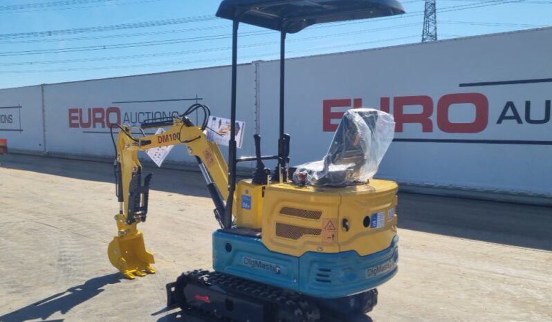 Unused 2025 DigMaster DM100 Micro Excavators For Auction: Leeds, UK – 30th April, 1st, 2nd & 3rd May 25 full