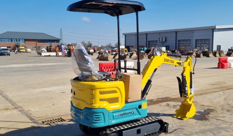 Unused 2025 DigMaster DM100 Micro Excavators For Auction: Leeds, UK – 30th April, 1st, 2nd & 3rd May 25 full