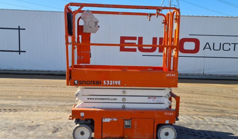 2019 Snorkel S3219E Manlifts For Auction: Leeds, UK – 30th April, 1st, 2nd & 3rd May 25 full