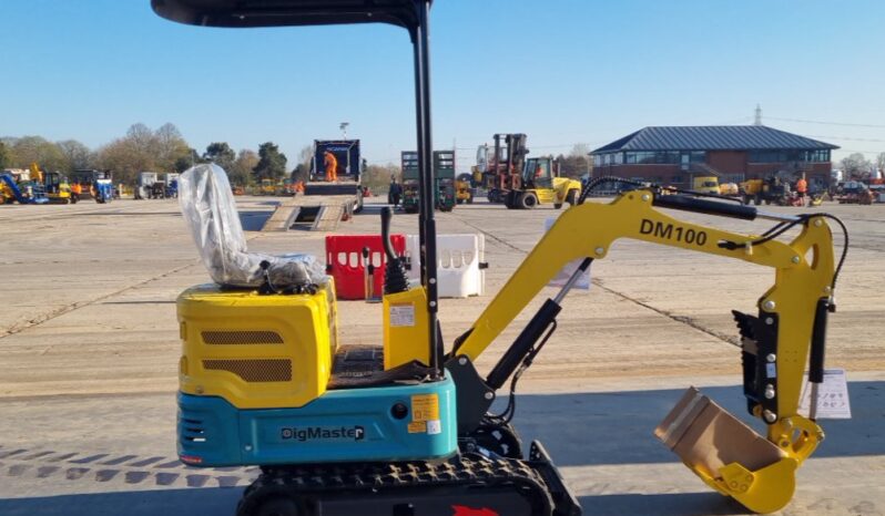 Unused 2024 DigMaster DM100 Micro Excavators For Auction: Leeds, UK – 30th April, 1st, 2nd & 3rd May 25 full
