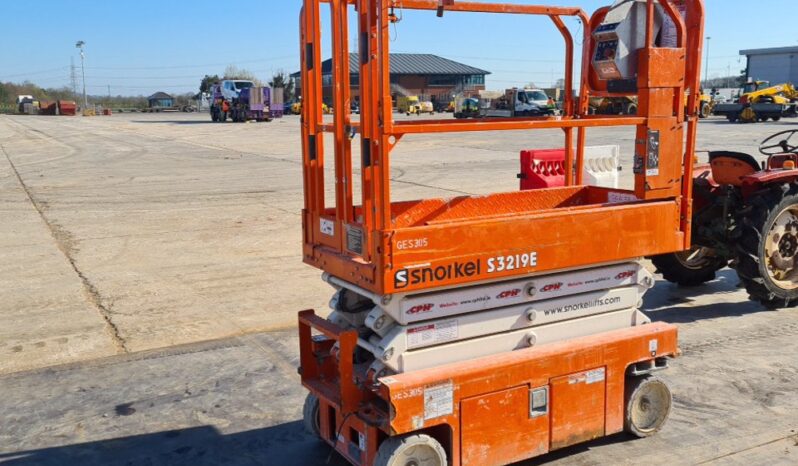 2019 Snorkel S3219E Manlifts For Auction: Leeds, UK – 30th April, 1st, 2nd & 3rd May 25 full