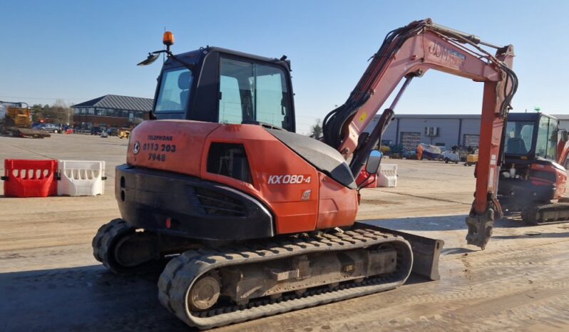 2014 Kubota KX080-4 6 Ton+ Excavators For Auction: Leeds, UK – 30th April, 1st, 2nd & 3rd May 25 full