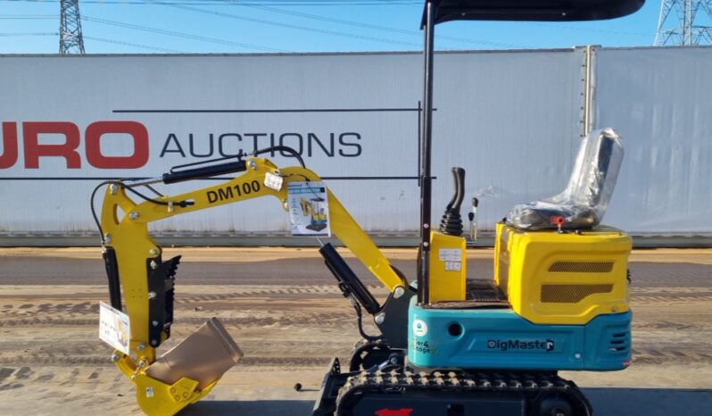 Unused 2024 DigMaster DM100 Micro Excavators For Auction: Leeds, UK – 30th April, 1st, 2nd & 3rd May 25 full