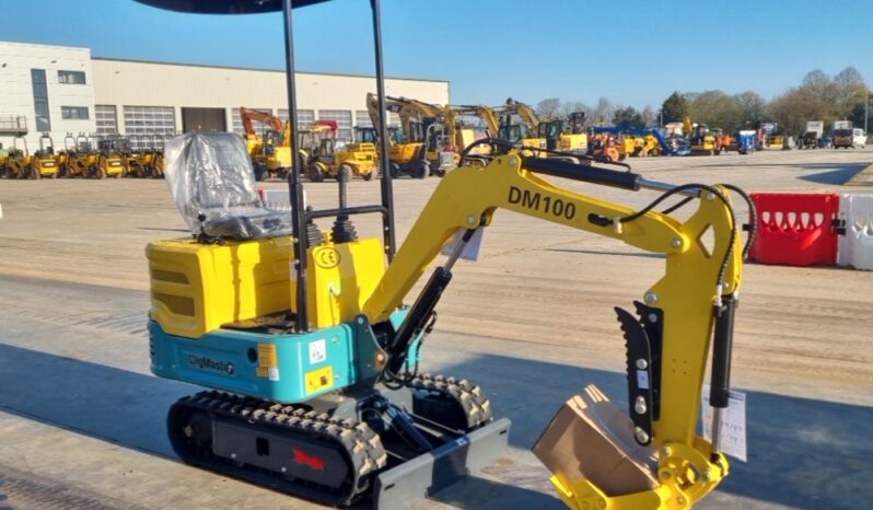 Unused 2024 DigMaster DM100 Micro Excavators For Auction: Leeds, UK – 30th April, 1st, 2nd & 3rd May 25 full