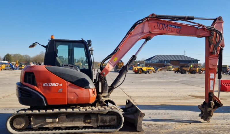 2014 Kubota KX080-4 6 Ton+ Excavators For Auction: Leeds, UK – 30th April, 1st, 2nd & 3rd May 25 full