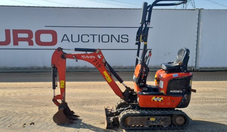 2021 Kubota K008-5 Micro Excavators For Auction: Leeds, UK – 30th April, 1st, 2nd & 3rd May 25 full