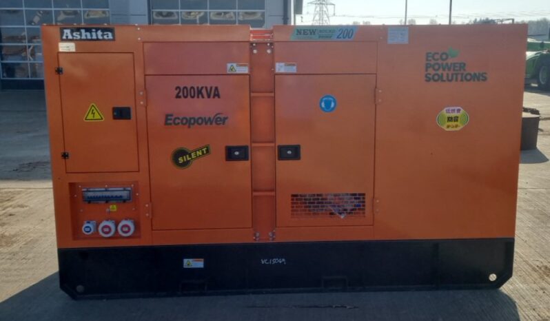 Unused 2025 Ashita AG3-200R Generators For Auction: Leeds, UK – 30th April, 1st, 2nd & 3rd May 25 full