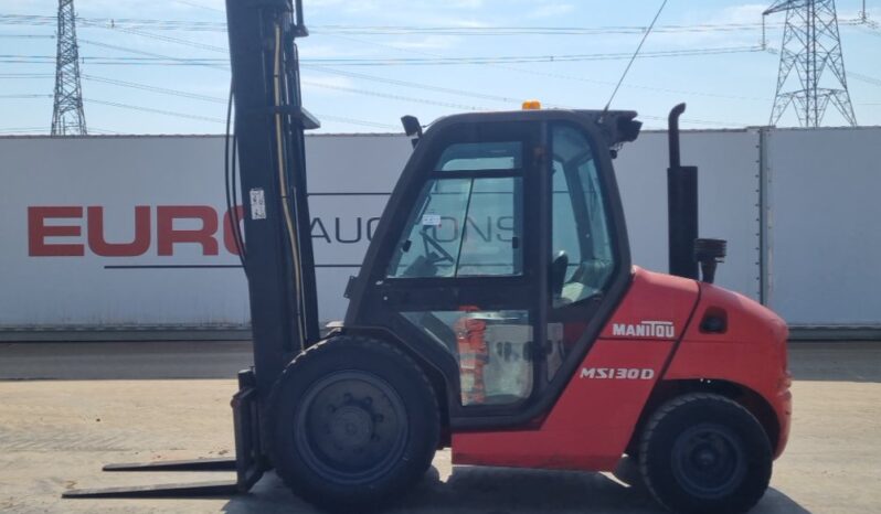 Manitou MS130D Rough Terrain Forklifts For Auction: Leeds, UK – 30th April, 1st, 2nd & 3rd May 25 full