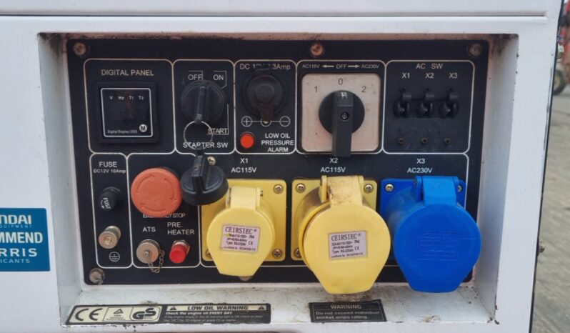 2015 Hyundai DHY 6000SELR Generators For Auction: Leeds, UK – 30th April, 1st, 2nd & 3rd May 25 full