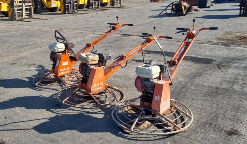 Mta Concrete Power Float, Honda Engine (3 of) Asphalt / Concrete Equipment For Auction: Leeds, UK – 30th April, 1st, 2nd & 3rd May 25