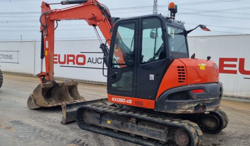 2018 Kubota KX080-4A 6 Ton+ Excavators For Auction: Leeds, UK – 30th April, 1st, 2nd & 3rd May 25 full