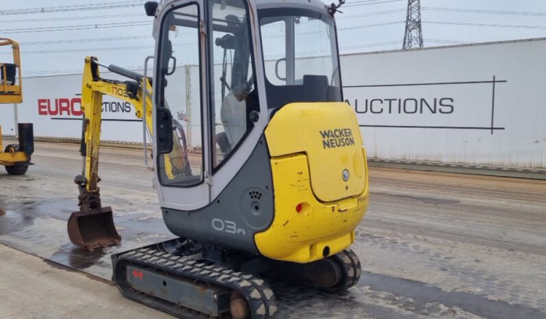 Wacker Neuson 1703RD Mini Excavators For Auction: Leeds, UK – 30th April, 1st, 2nd & 3rd May 25 full