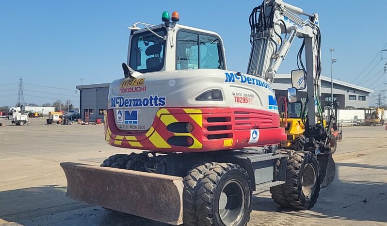 2021 Takeuchi TB295W Wheeled Excavators For Auction: Leeds, UK – 30th April, 1st, 2nd & 3rd May 25 full