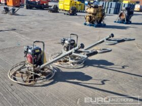 Wacker Neuson Concrete Power Float, Honda Engine (2 of) Asphalt / Concrete Equipment For Auction: Leeds, UK – 30th April, 1st, 2nd & 3rd May 25 full