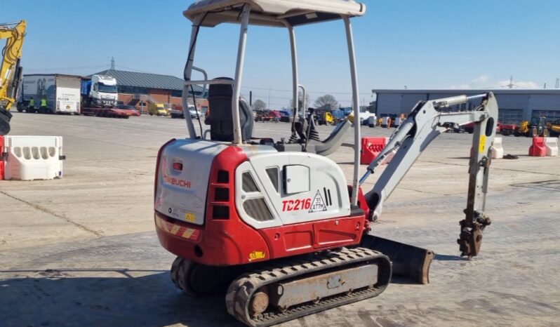 2018 Takeuchi TB216 Mini Excavators For Auction: Leeds, UK – 30th April, 1st, 2nd & 3rd May 25 full